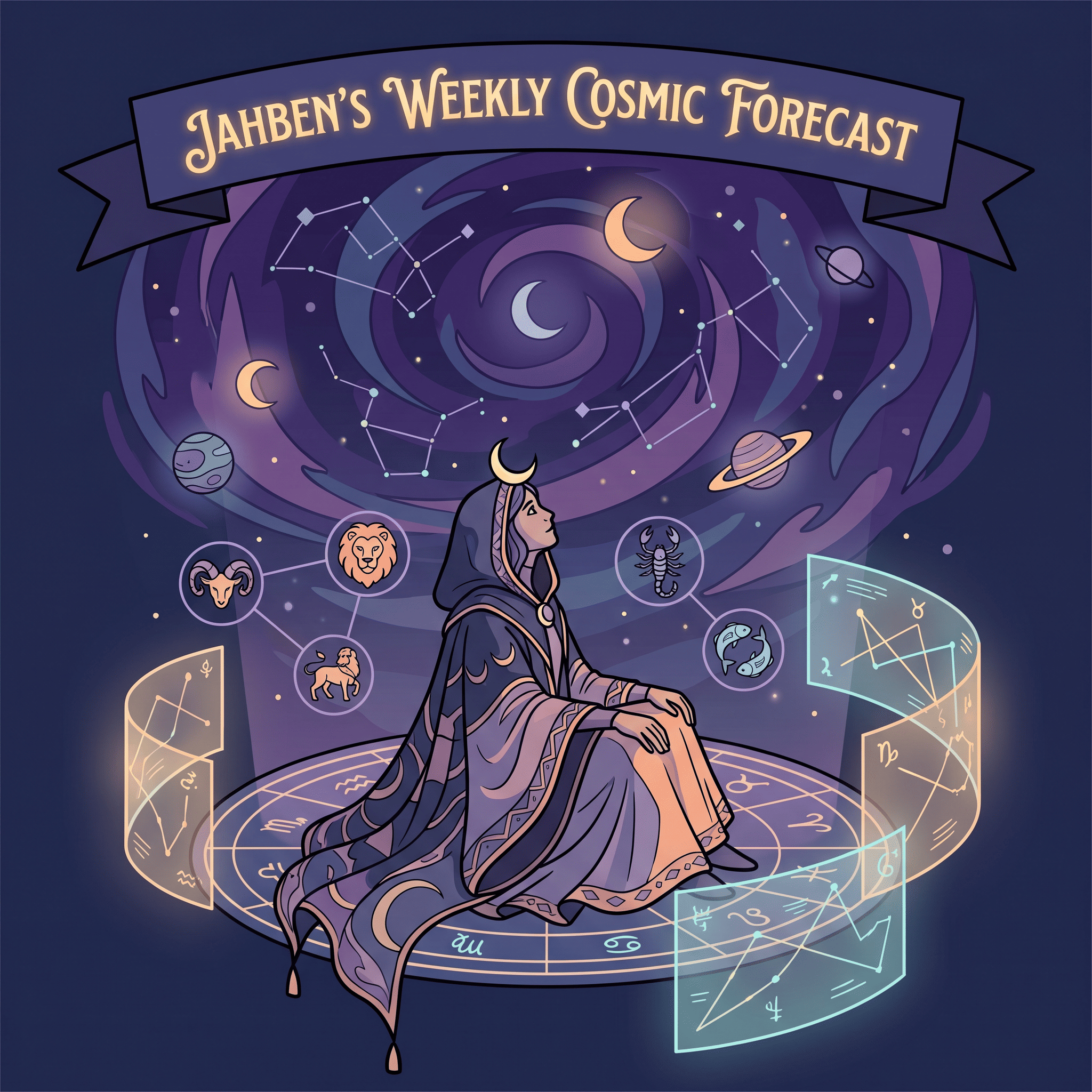 Jahben weekly cosmic forecast &mdash; astrology and numerology guidance