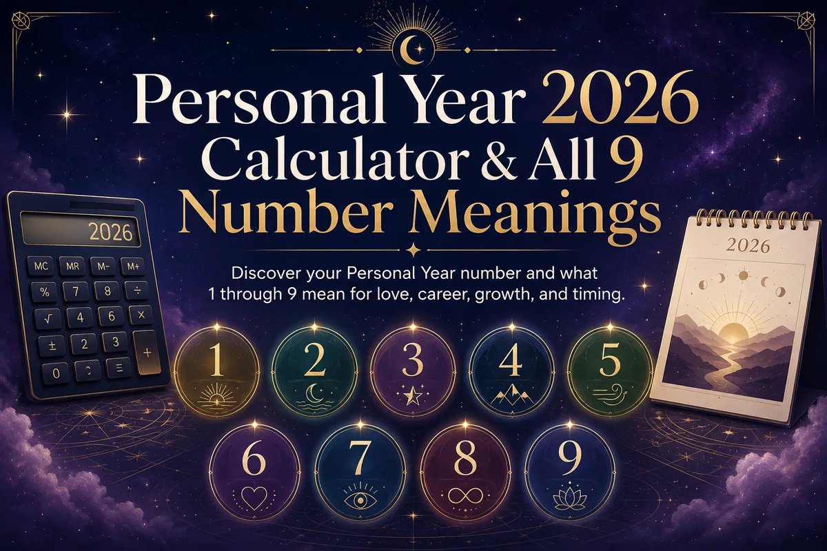 Personal year 2026 numerology calculator and meanings