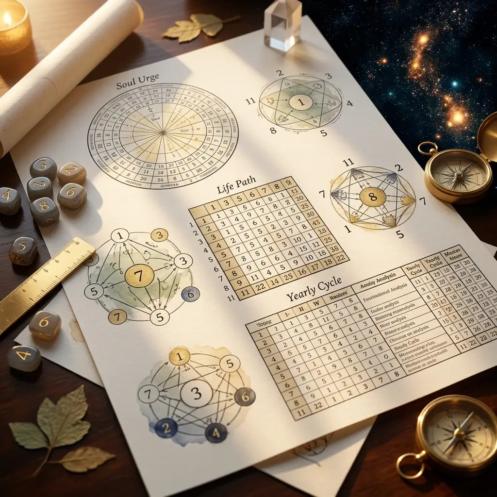 Personal year number and birth chart