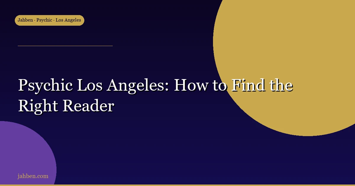 Tarot Reader Los Angeles